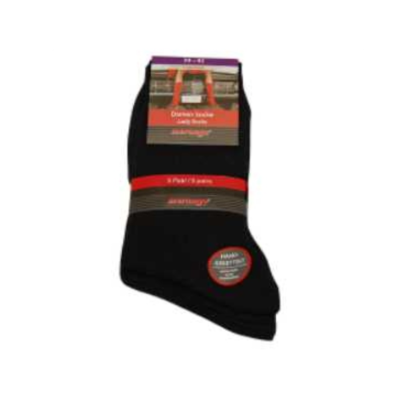 Dámské ponožky klasické černé 35-38 balení 5 párů