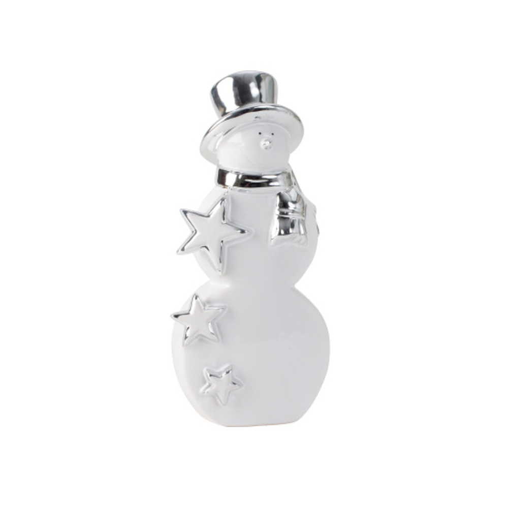 Sněhulák porcelánový s hvězdičkami 23 x 10,5 cm